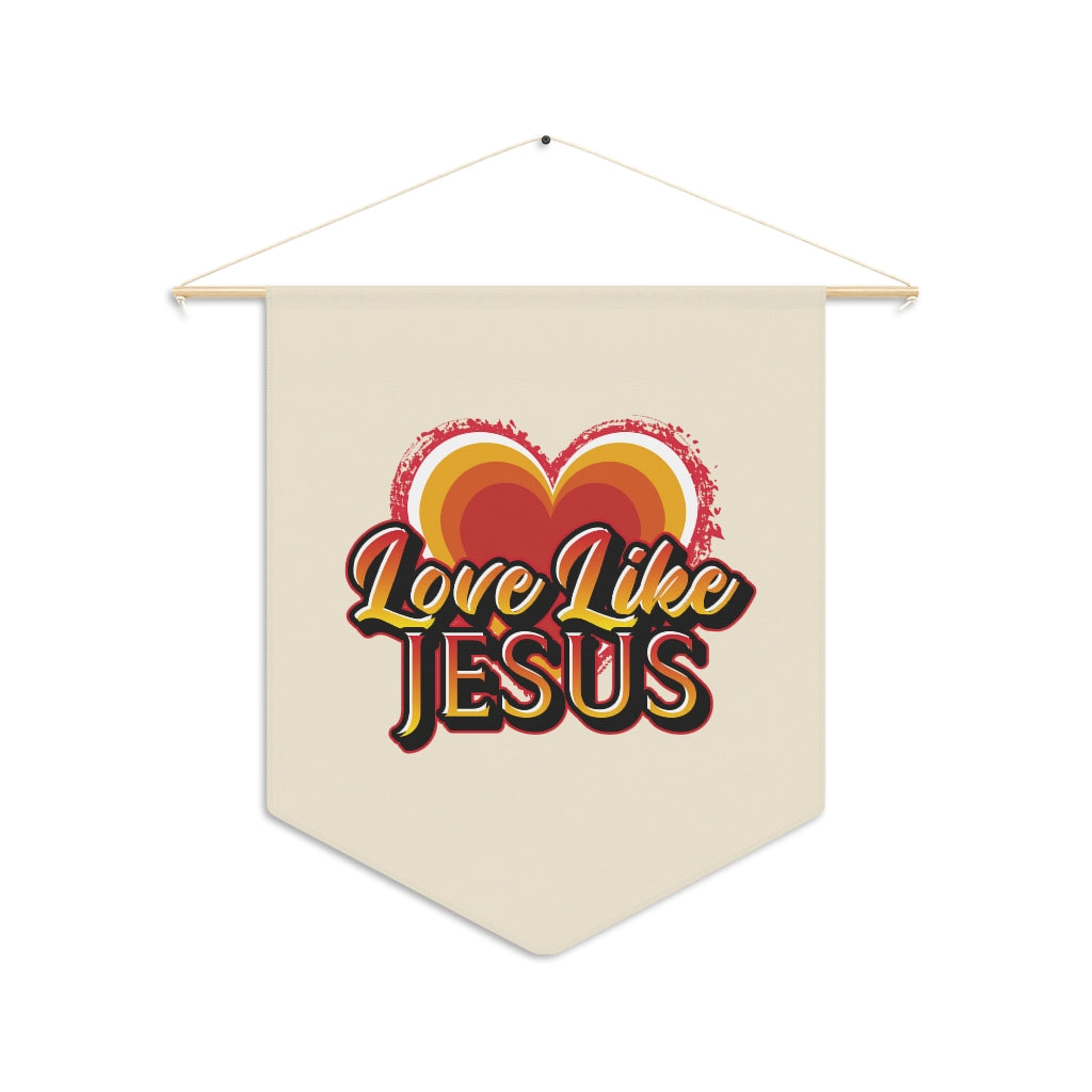 Love Like Jesus Christian Inspired Pennant Wall Decorative