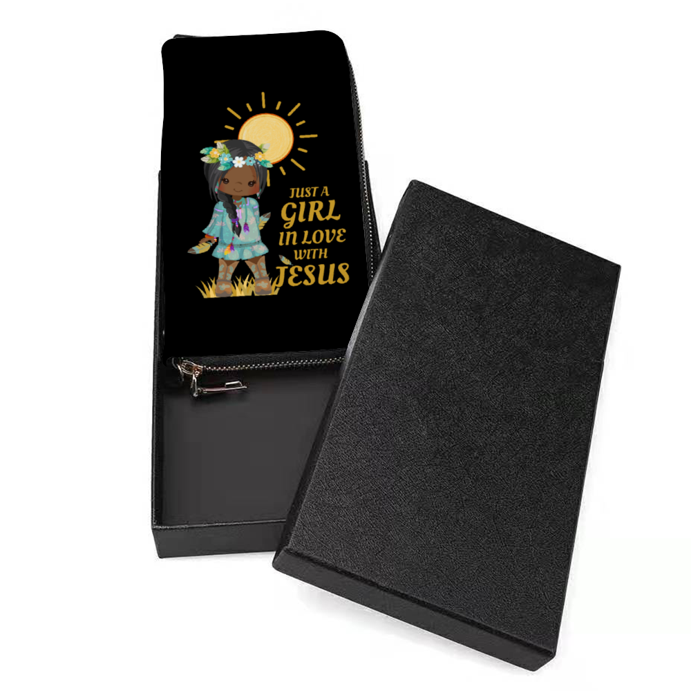 Girl In Love With Jesus Wallet Wristlet With Credit Card Holders