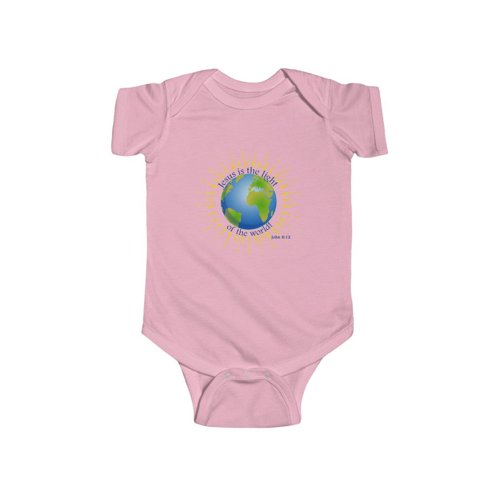 Jesus is the Light Infant Short Sleeve Onesie