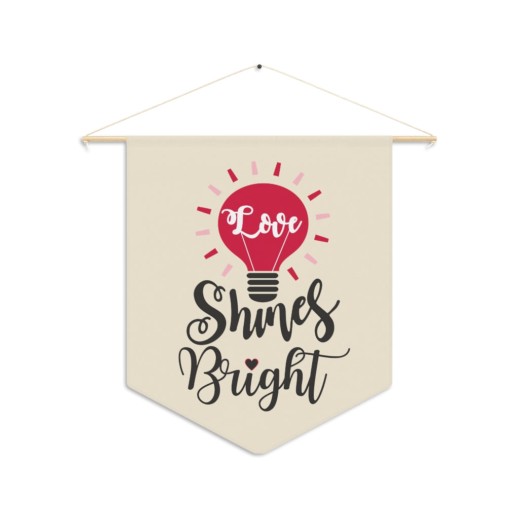 Love Shines Bright Christian Inspired Pennant Wall Decorative