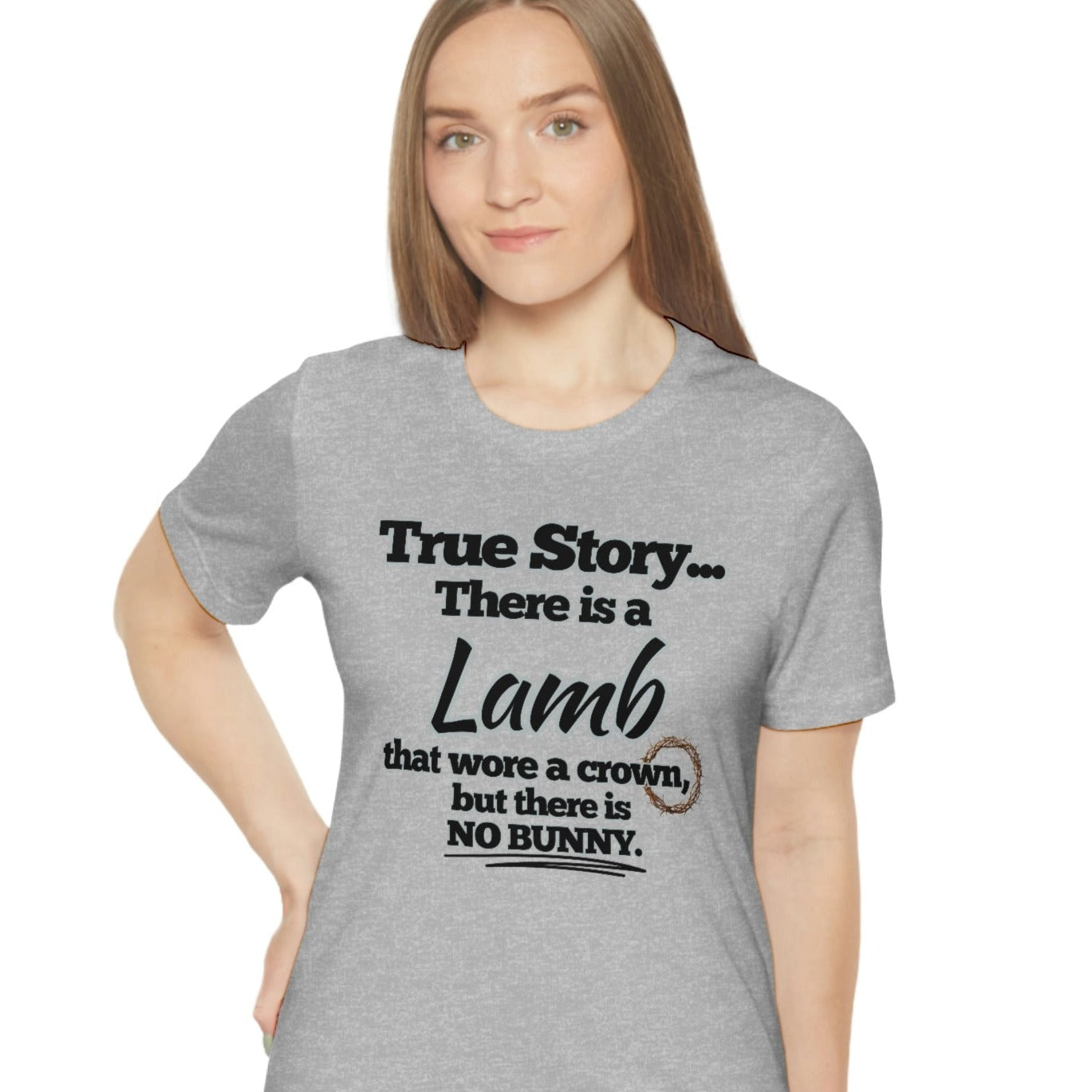 Resurrection Day Christian Inspired T-Shirt - True Story Lamb No Bunny