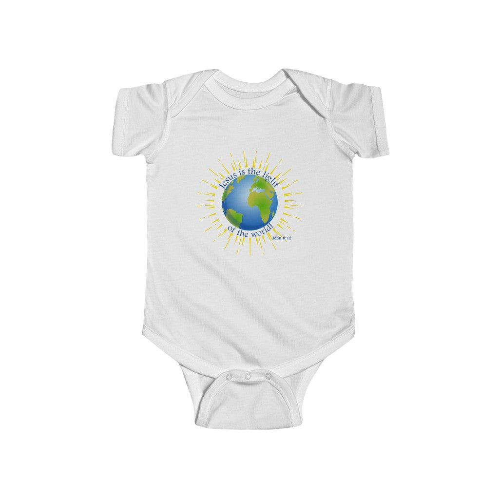 Jesus is the Light Infant Short Sleeve Onesie