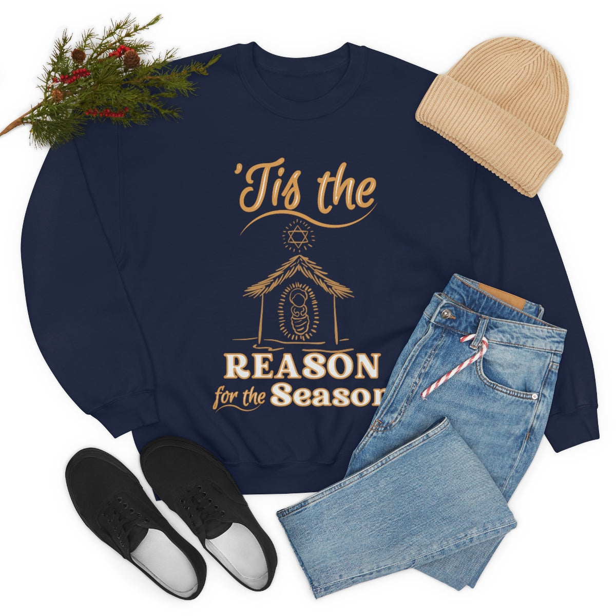 Tis The Reason For The Season Christmas Sweatshirt