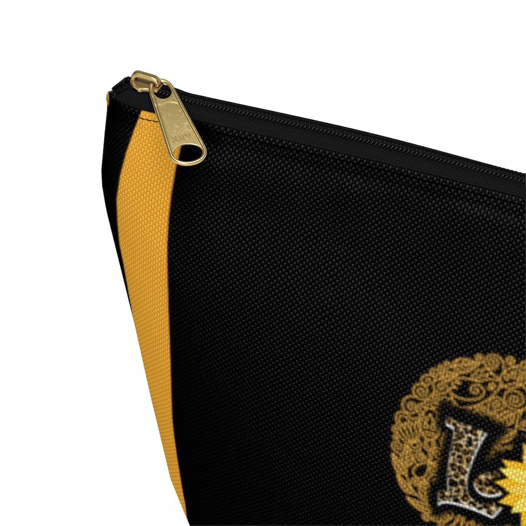 Love Never Fails Leopard Print With Sunflower Cosmetic Accessories Pouch