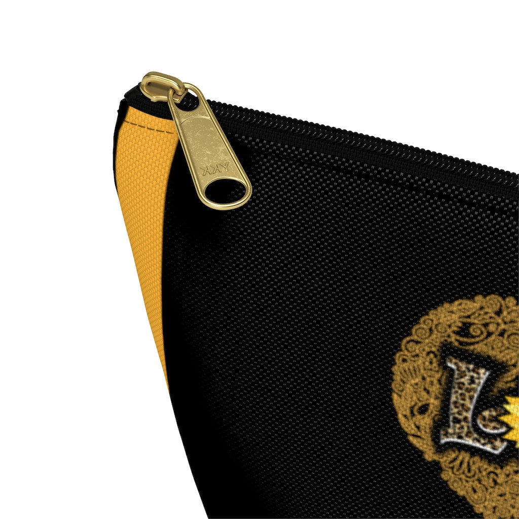 Love Never Fails Leopard Print With Sunflower Cosmetic Accessories Pouch