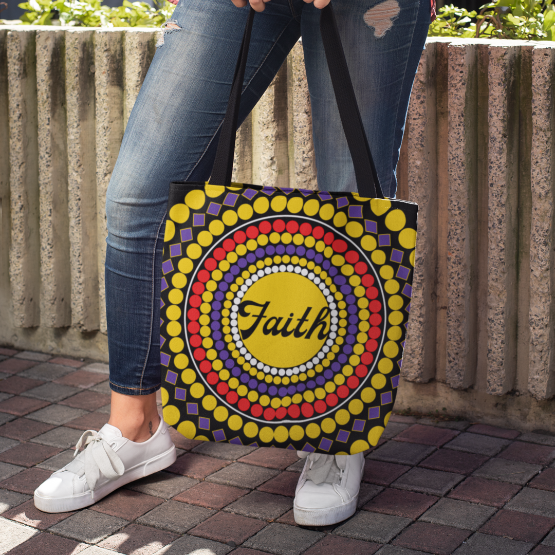 Faith Dots Tote Bag