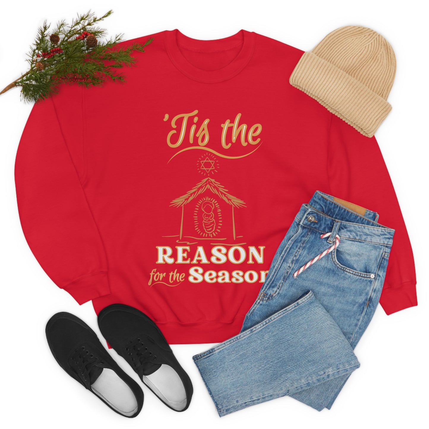Tis The Reason For The Season Christmas Sweatshirt