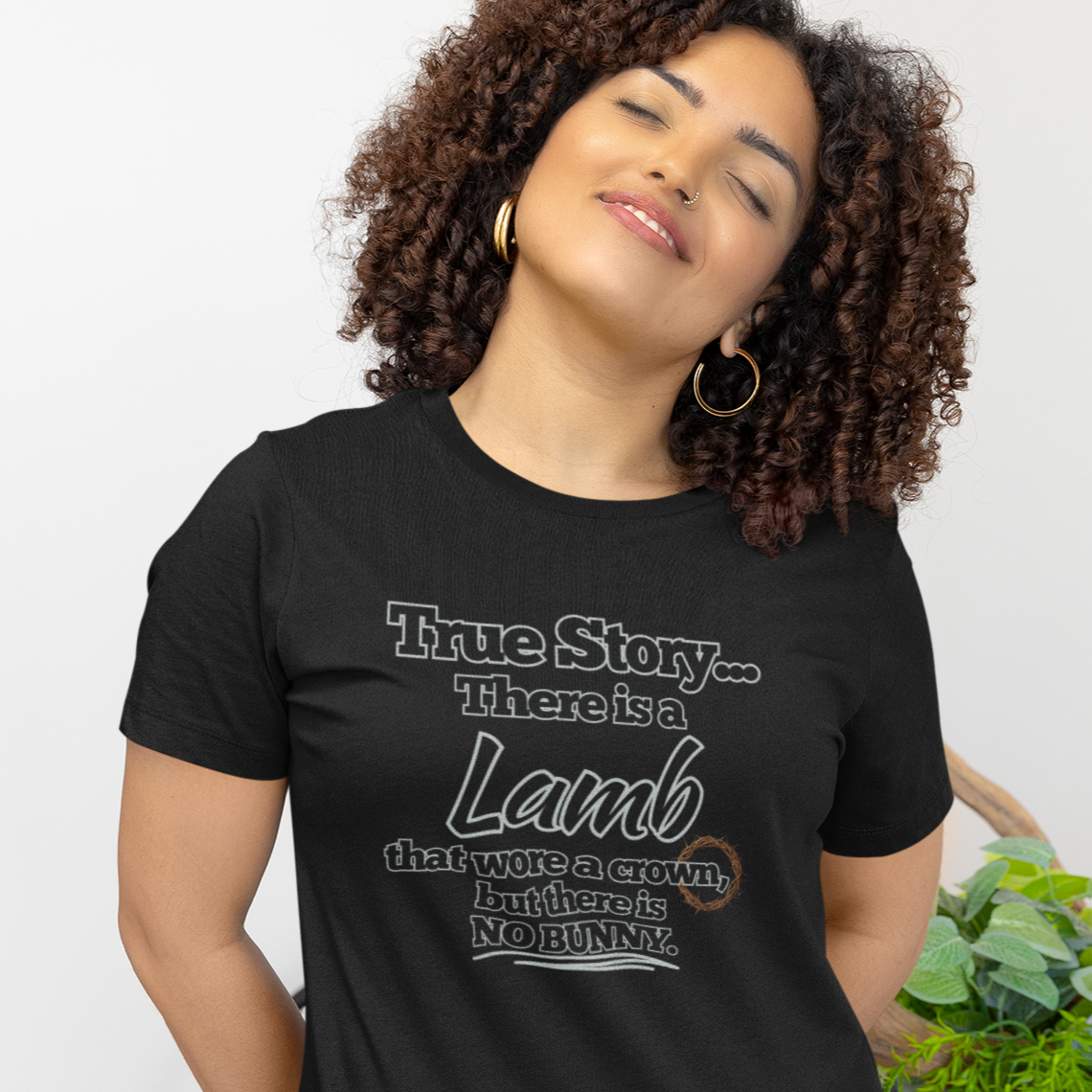 Resurrection Day Christian Inspired T-Shirt - True Story Lamb No Bunny