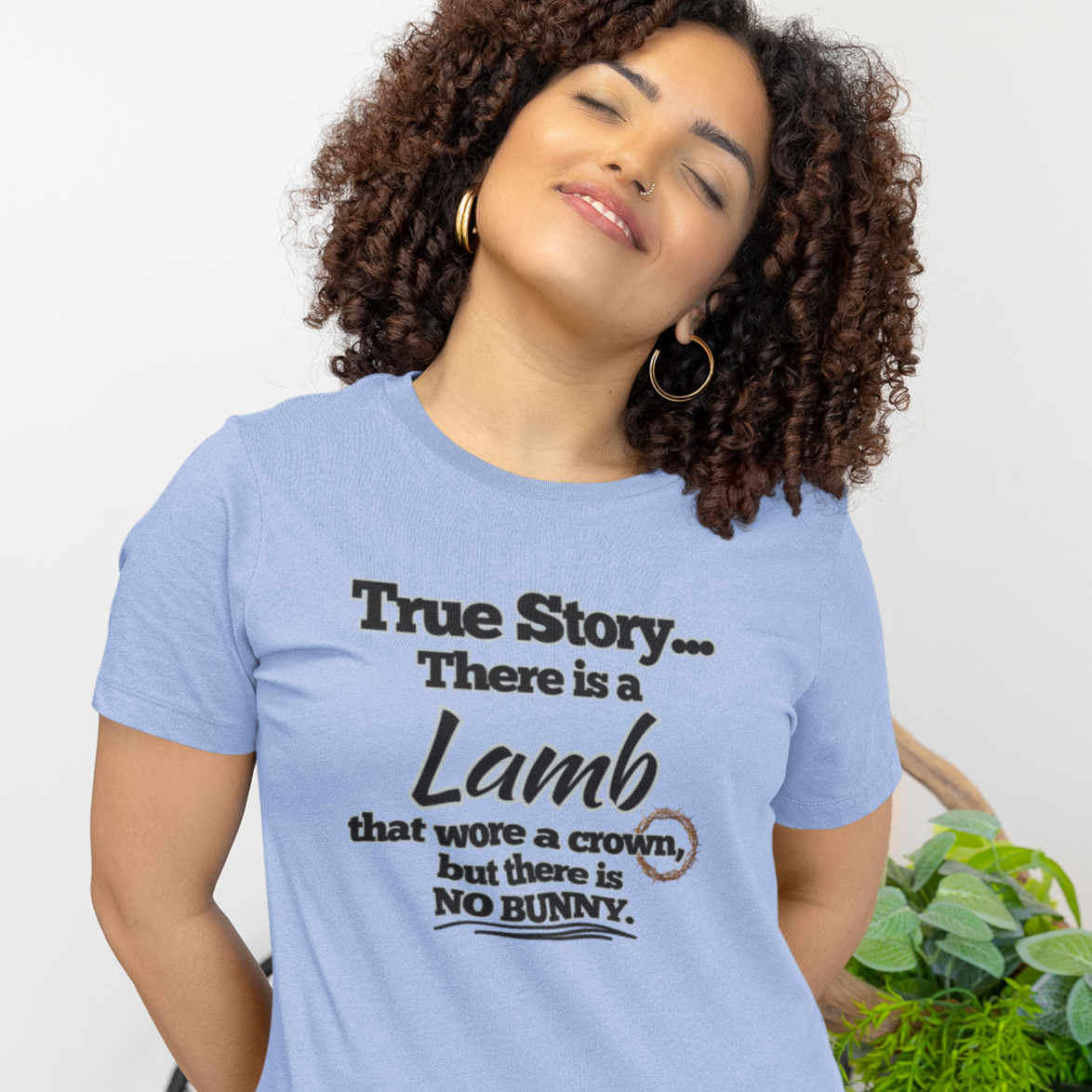 Resurrection Day Christian Inspired T-Shirt - True Story Lamb No Bunny