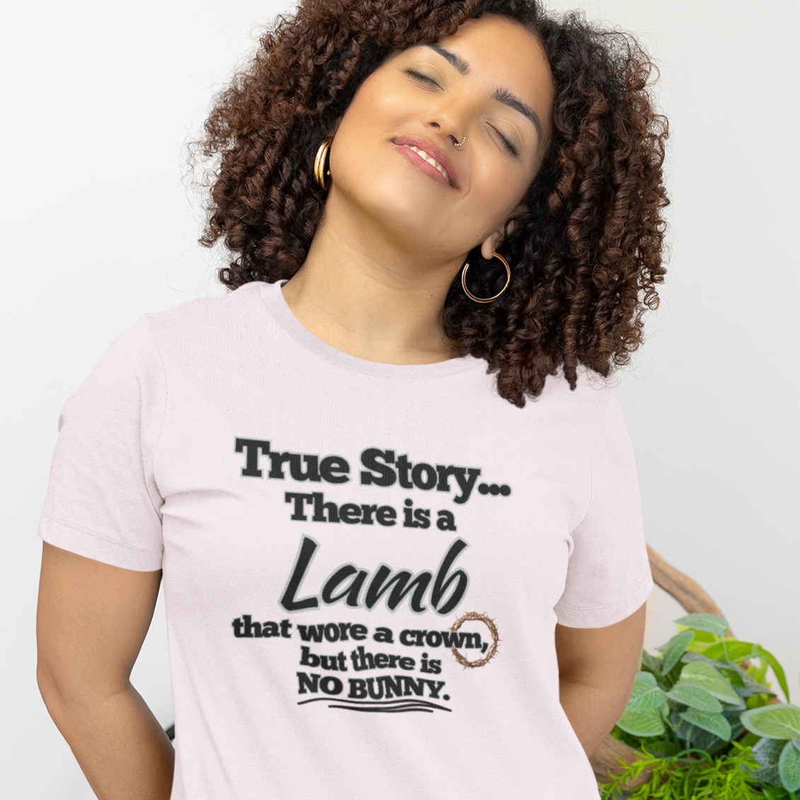 Resurrection Day Christian Inspired T-Shirt - True Story Lamb No Bunny