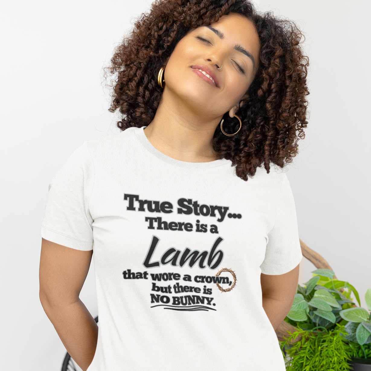 Resurrection Day Christian Inspired T-Shirt - True Story Lamb No Bunny