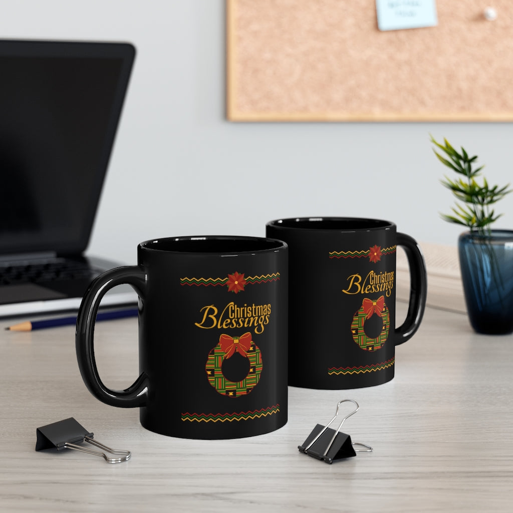 Kente Christmas Blessings Coffee Mug