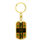 Bible Verse Kente Keychain, The Lord Is On My Side - Psalm 118:6