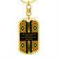 Bible Verse Kente Keychain, The Lord Is On My Side - Psalm 118:6