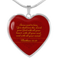 Bible Verse Necklace | Love Your God With All Your Heart