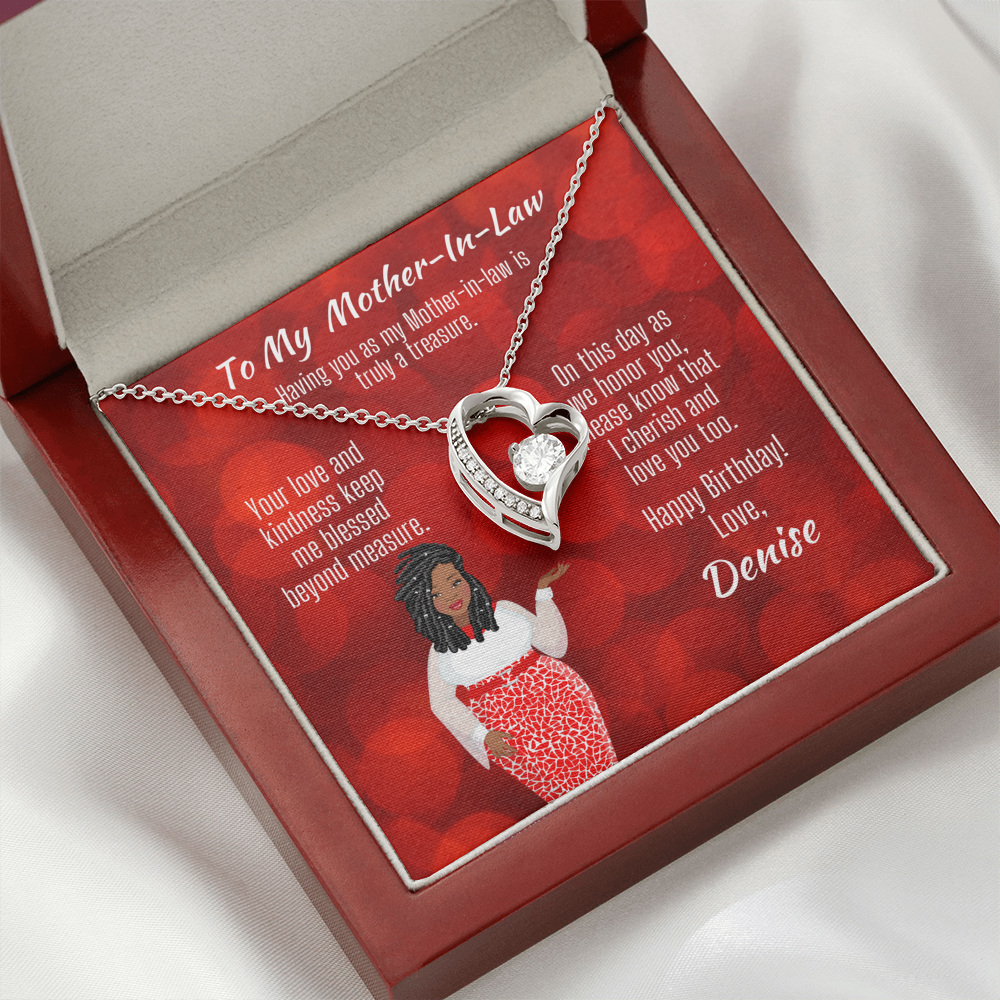 Heart-Necklace-For Mother-In-Law-Mahogany-Box