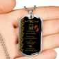 Merry 1st Christmas To My Daddy Dog Tag Necklace