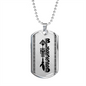 Blessed African Inspired Dog Tag Necklace