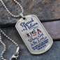 Blessed Is The Nation Dog Tag Necklace