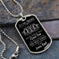To My Son Dog Tag Necklace - The Best Thing
