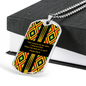 Bible Verse Kente Dog Tag - The Lord Is On My Side - Psalm 118:6