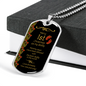 Merry 1st Christmas To My Daddy Dog Tag Necklace