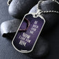 He Died For Me Now I Live For Him Dog Tag Necklace