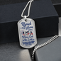 Blessed Is The Nation Dog Tag Necklace