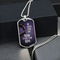 He Died For Me Now I Live For Him Dog Tag Necklace