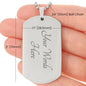 Faith Inspirational Dog Tag Necklace - Yellow Flower