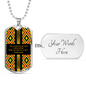Bible Verse Kente Dog Tag - The Lord Is On My Side - Psalm 118:6