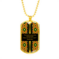 Bible Verse Kente Dog Tag - The Lord Is On My Side - Psalm 118:6