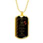 Merry 1st Christmas To My Daddy Dog Tag Necklace