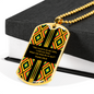 Bible Verse Kente Dog Tag - The Lord Is On My Side - Psalm 118:6