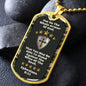 Bible Verse Ephesians 6:11 Dog Tag Necklace - Put On Whole Armor of God Camo Dog Tag