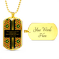 Bible Verse Kente Dog Tag - The Lord Is On My Side - Psalm 118:6