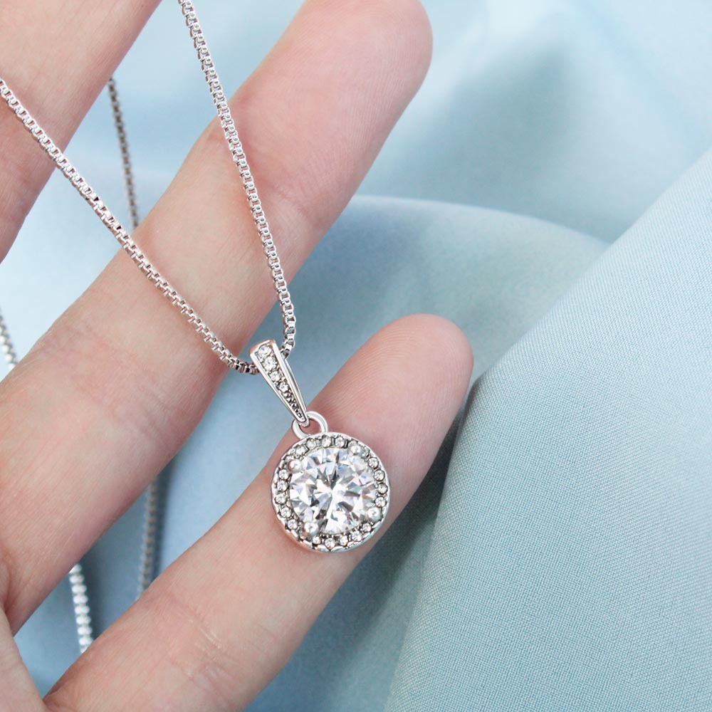 Mother's Day Message Card From Daughter - Eternal Hope Necklace - Proverbs 31
