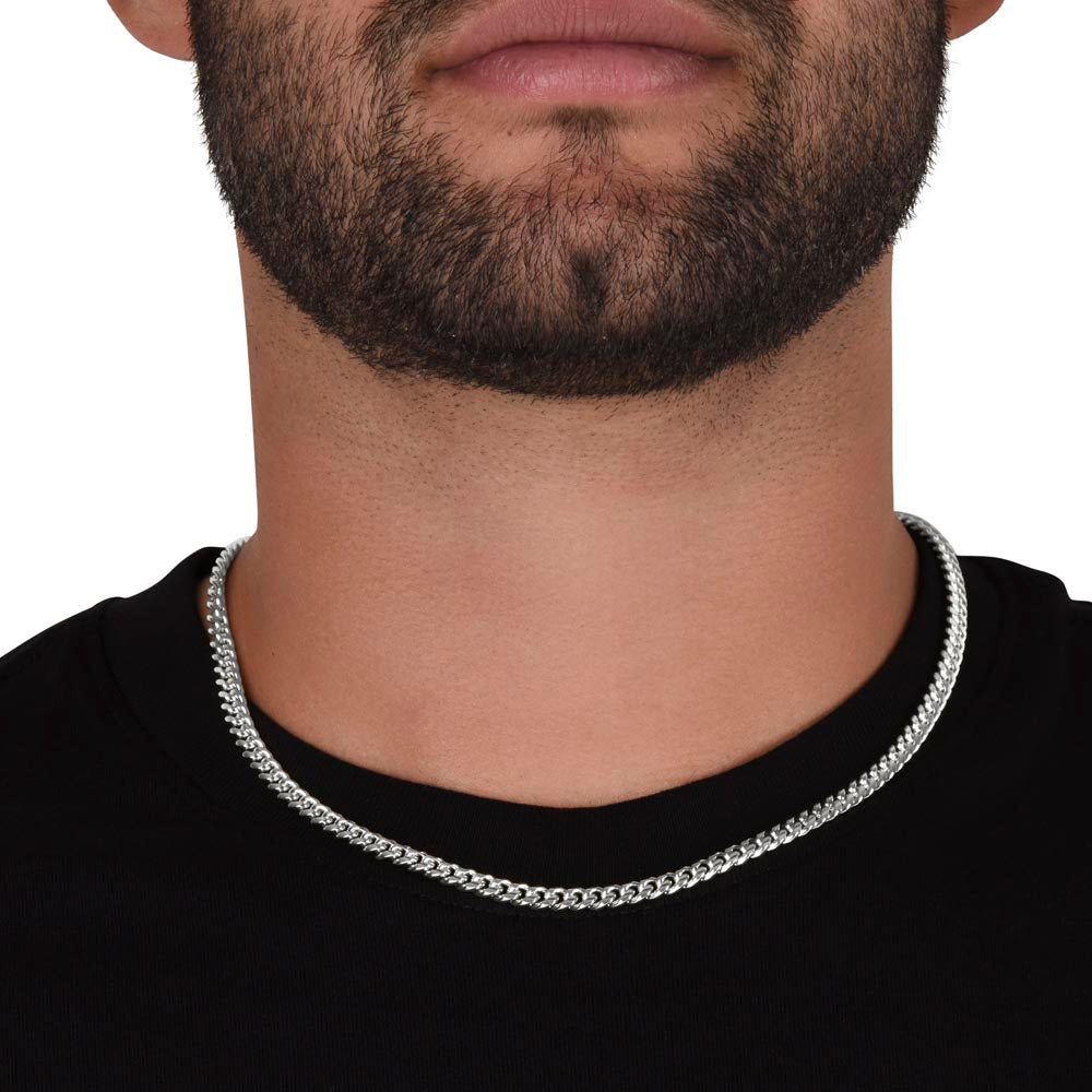 To Bonus Son Cuban Link Chain With Kente Border Message Card