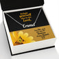 Custom Name Necklace With Message Card - Bible Verse Psalm 37:4