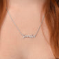 Custom Name Necklace With Bible Verse Message Card - John 3:16