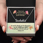 Custom Name Necklace With Bible Verse Message Card - Joshua 1:9