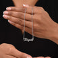 Custom Name Necklace To Daughter From Dad Bible Verse Card - Psalm 127:3