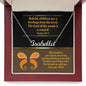 Custom Name Necklace To Daughter From Mom Bible Verse Card - Psalm 127:3