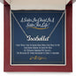 Custom Name Necklace For Sister In Christ For Life Message Card