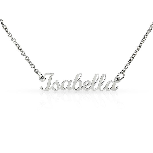 Custom Name Necklace - No Message Card