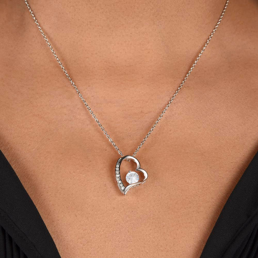 To Nana From Grandkids - Forever Love Necklace -A Little Bit Message Card