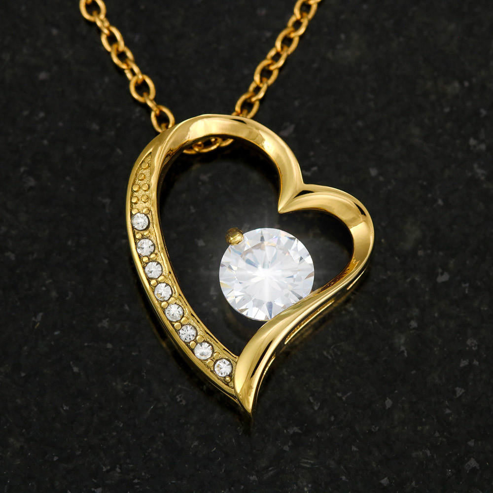 To Nana From Grandkids - Forever Love Necklace -A Little Bit Message Card