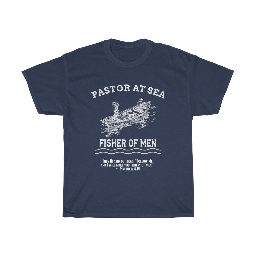 Pastor At Sea Fisher of Men Christian T-Shirt
