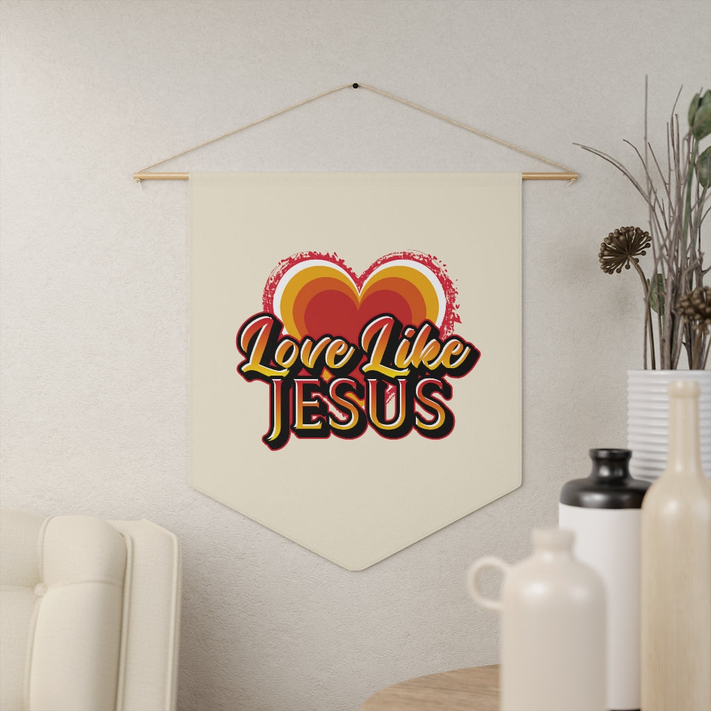Love Like Jesus Christian Inspired Pennant Wall Decorative