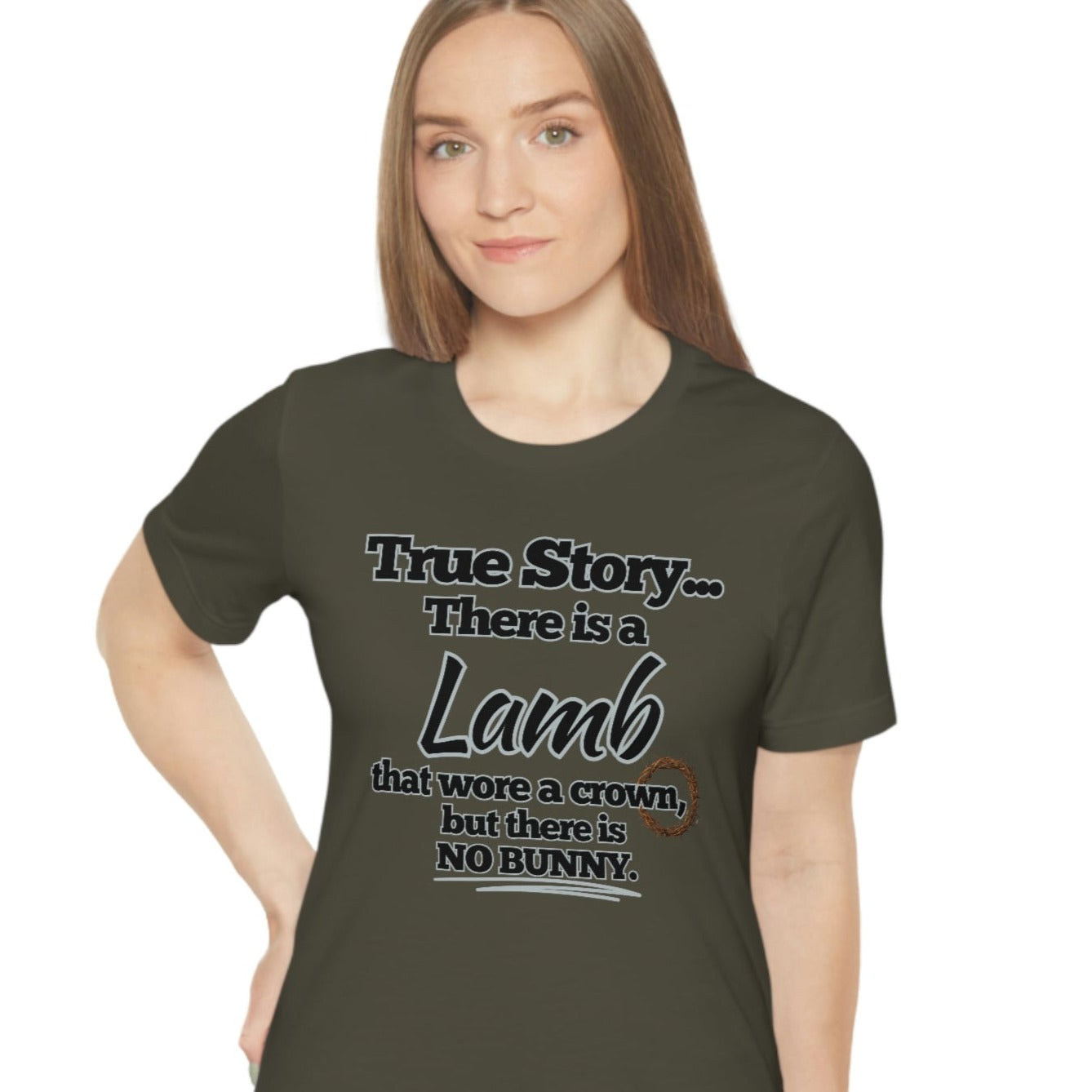 Resurrection Day Christian Inspired T-Shirt - True Story Lamb No Bunny